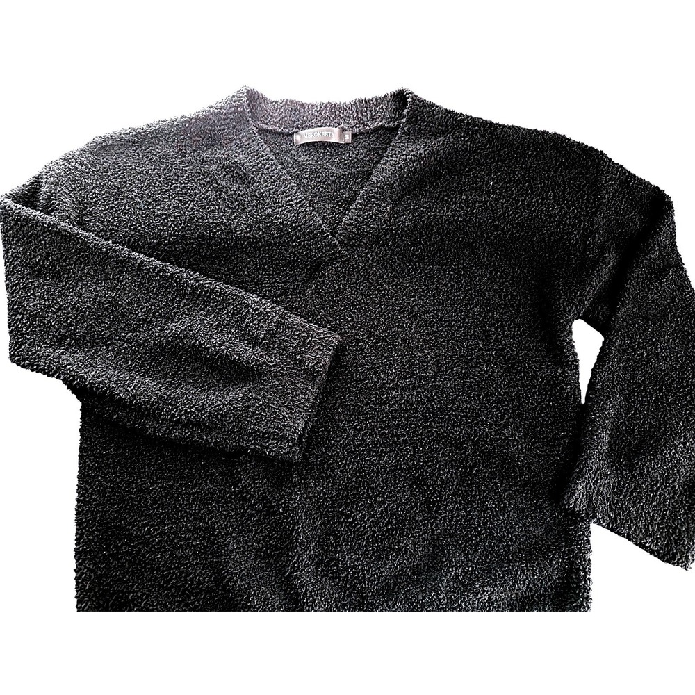 Merokeety Boucle Knit Sweater V-Neck Long Sleeve Women's Size Medium